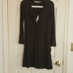 Diane Von Furstenberg Brown Jersey Dress